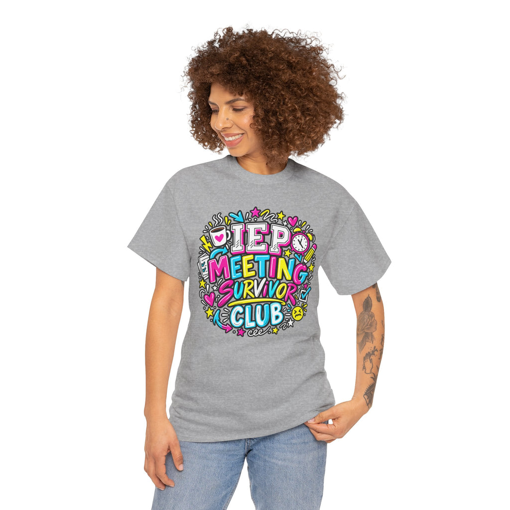 Video Meeting Survivor Club T-Shirt — Funny Remote Work Tee