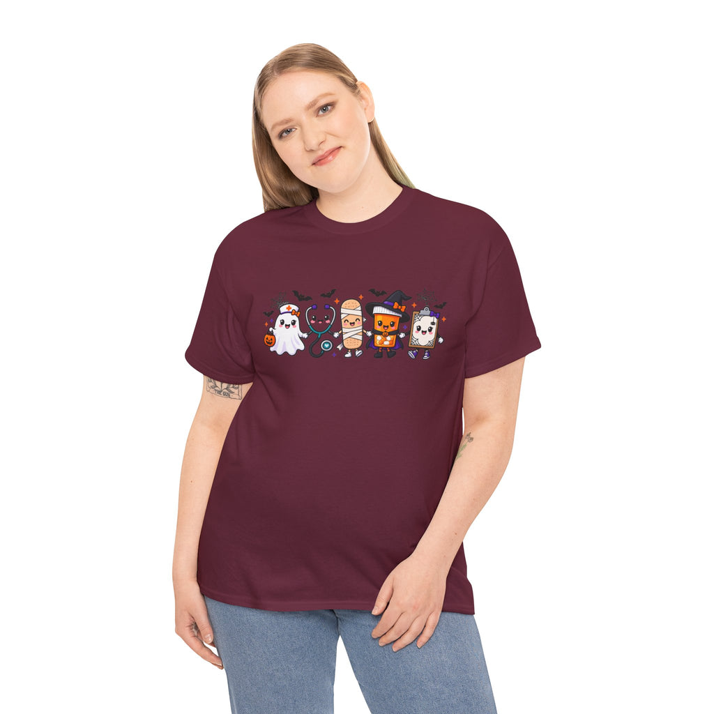 Halloween Candy Characters Tee — Cute Trick-or-Treat Ghosts & Candy Corn Shirt