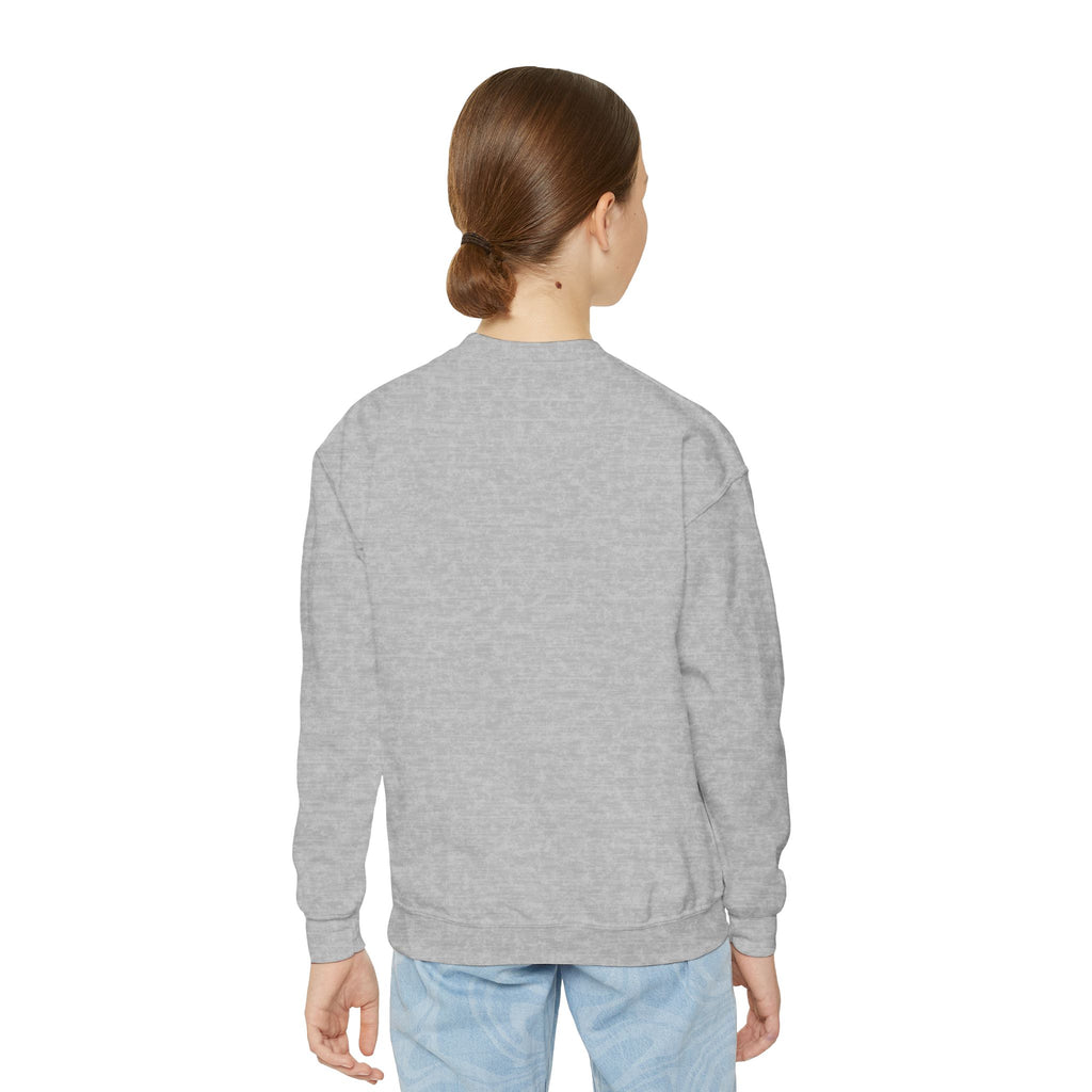 Youth Crewneck Sweatshirt — Cute Smiley "Stay Sweet" Graphic, Kids Cozy Pullover