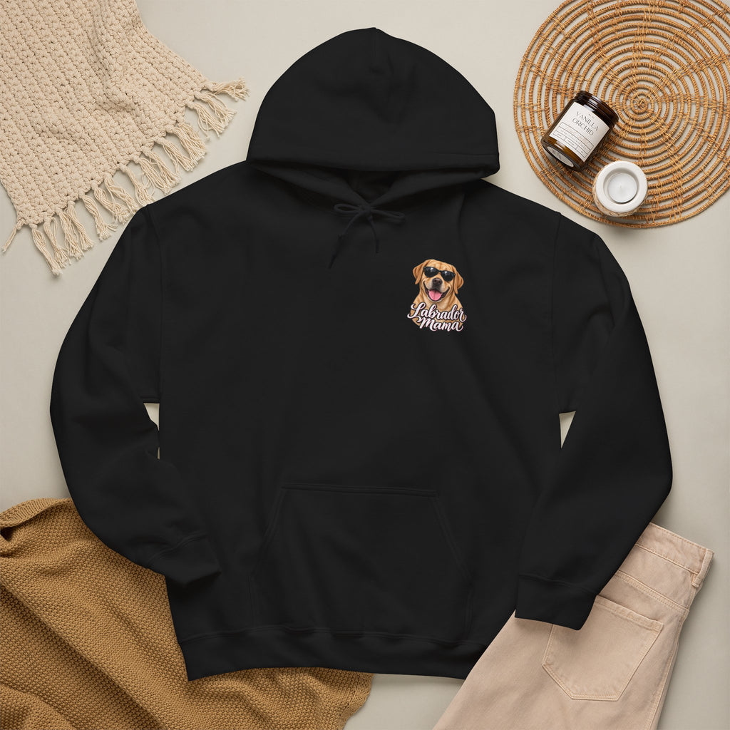 Labrador Mama Hoodie — Dog Mom Sweatshirt with Cute Sunglasses Lab Design
