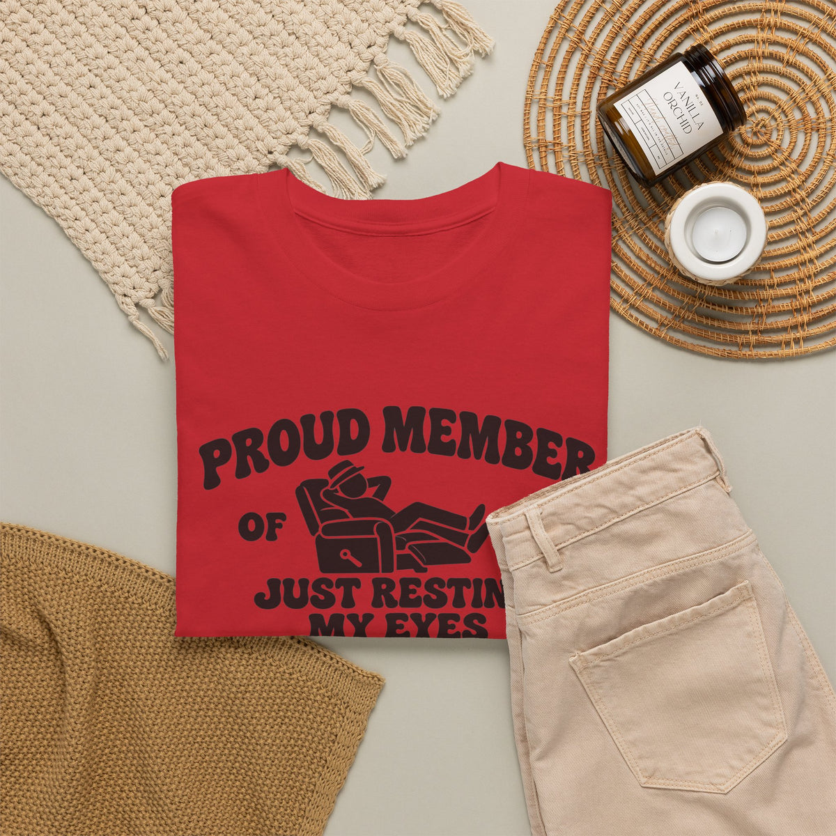 Resting My Eyes Club T-Shirt — "Proud Member of the Just Resting My Eyes Club" Graphic Tee
