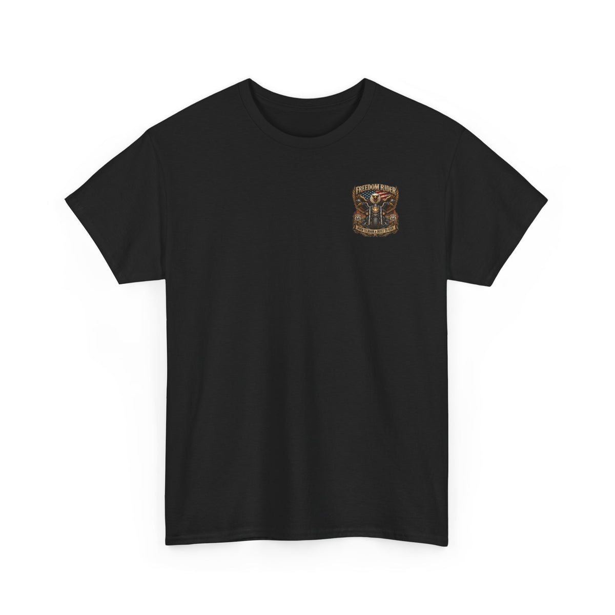 Freedom Rider Motorcycle T‑Shirt — Born to Roam Vintage Biker Tee