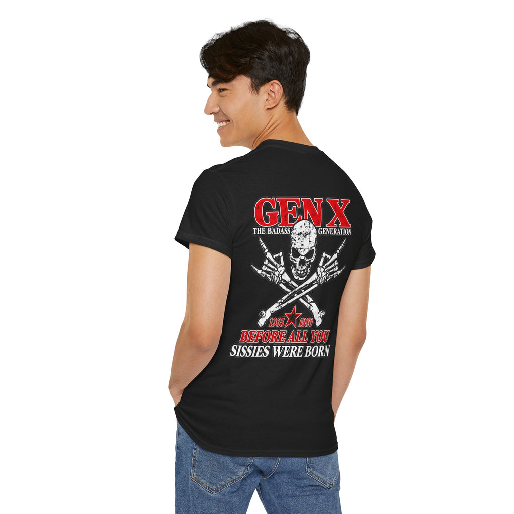 Gen X T‑Shirt — "The Badass Generation" Skull & Crossbones Retro Tee