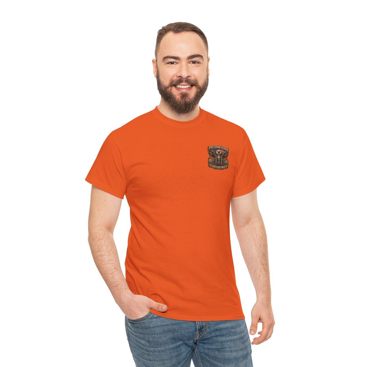 Freedom Rider Motorcycle T‑Shirt — Born to Roam Vintage Biker Tee