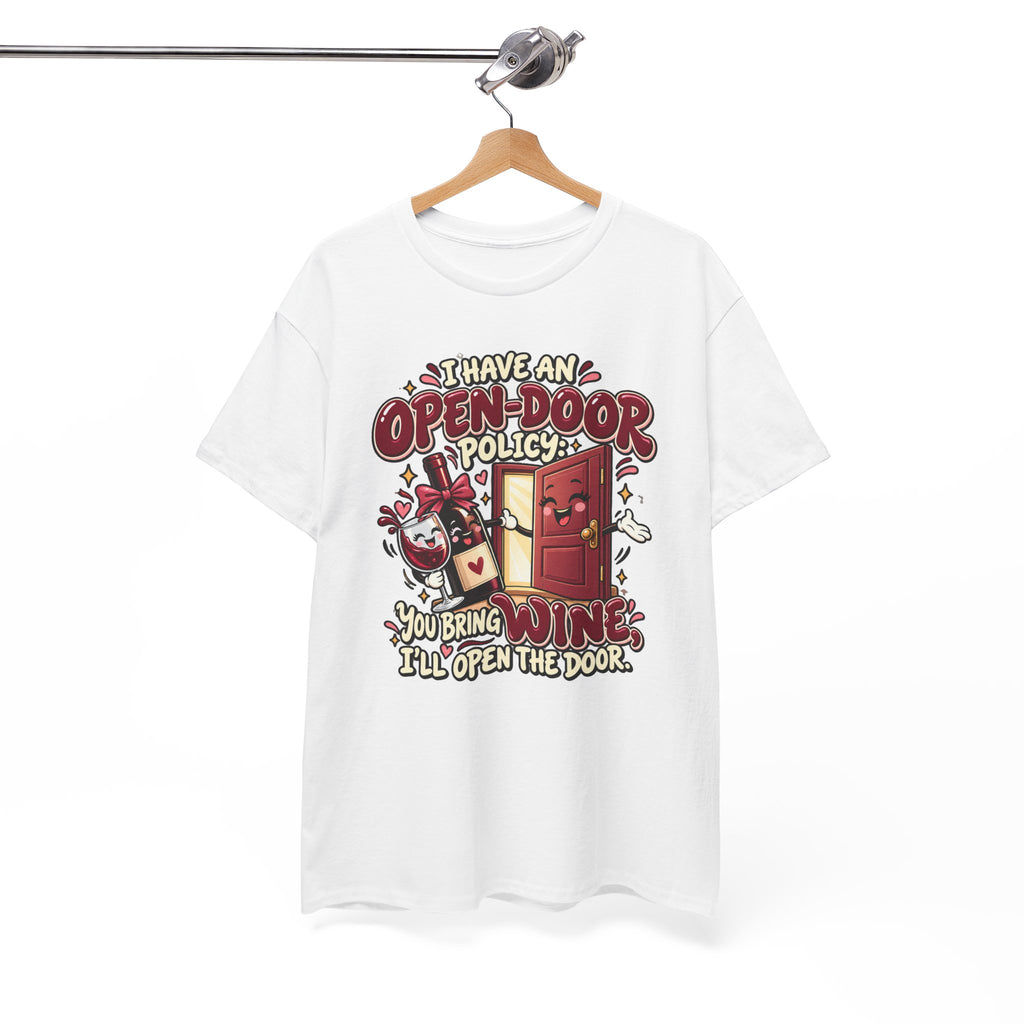 Open-Door Policy Wine Lover T-Shirt