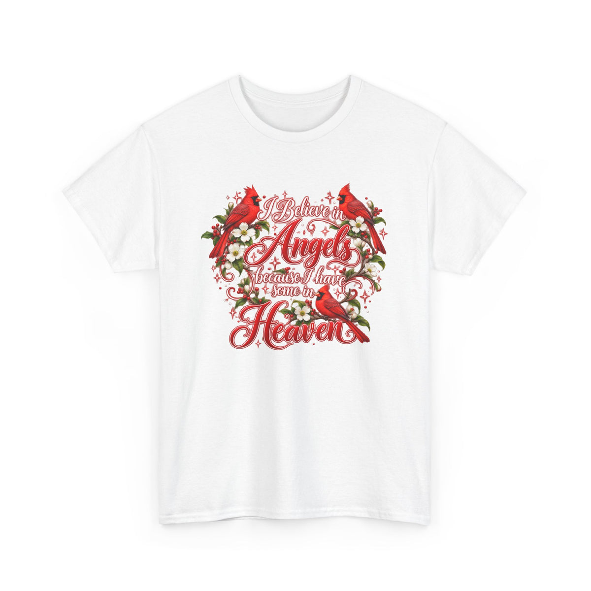 Angels from Heaven Cardinal Christmas T-Shirt