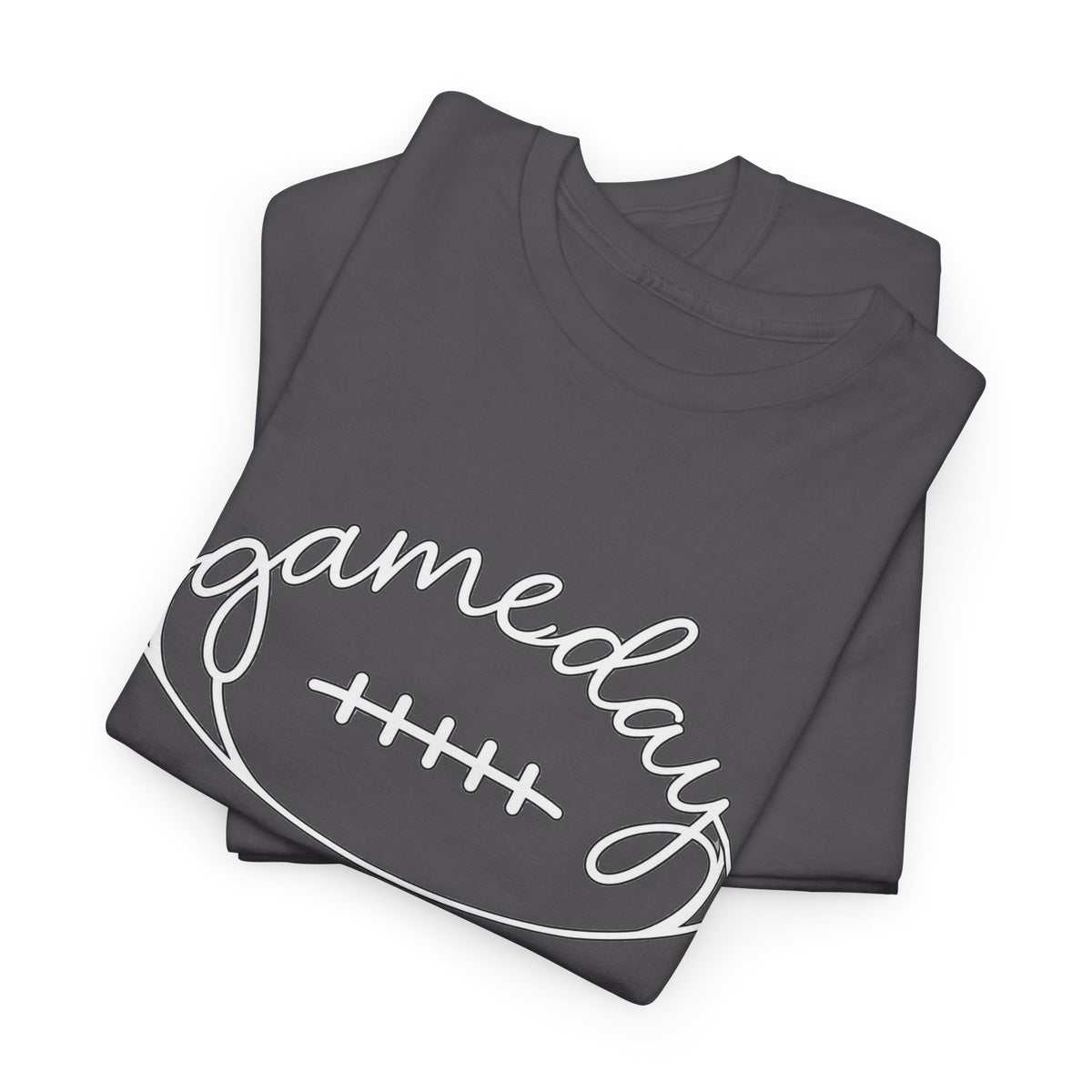 Gameday Football Tee — 'gameday' Script Football Graphic T-Shirt