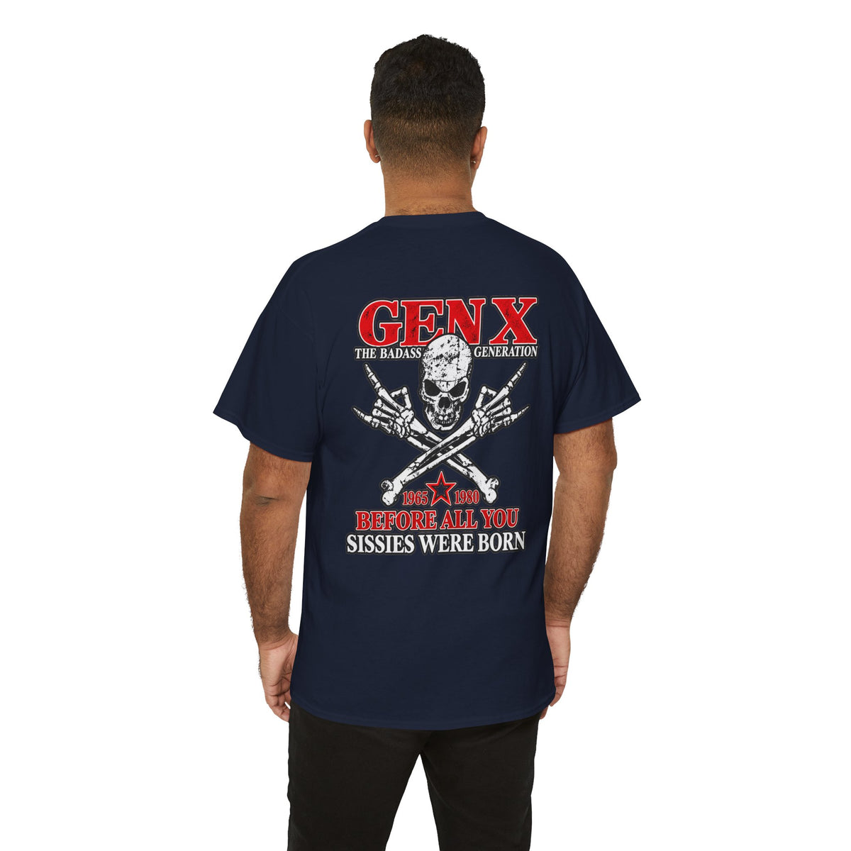 Gen X T‑Shirt — "The Badass Generation" Skull & Crossbones Retro Tee