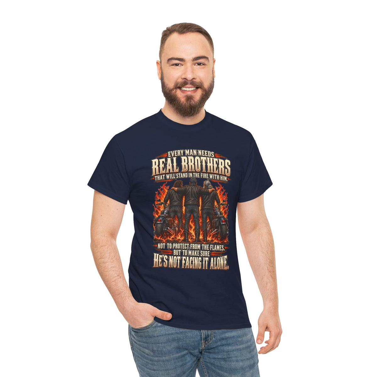 Real Brothers Graphic T-Shirt – Brotherhood and Strength