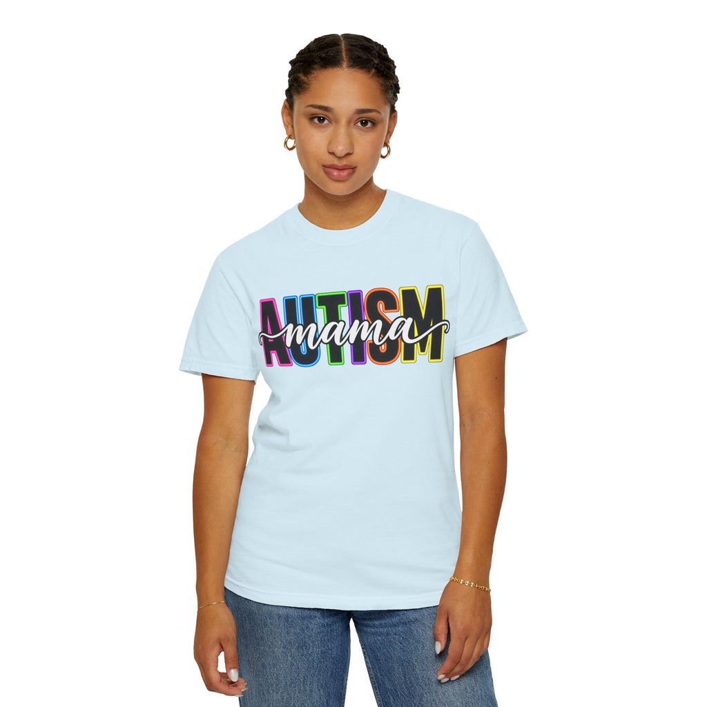 Autism Mama T-Shirt — Colorful Pride Support Tee for Moms