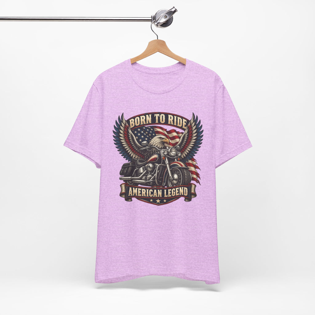 Born to Ride Eagle Motorcycle Tee — American Legend Patriotic T-Shirt