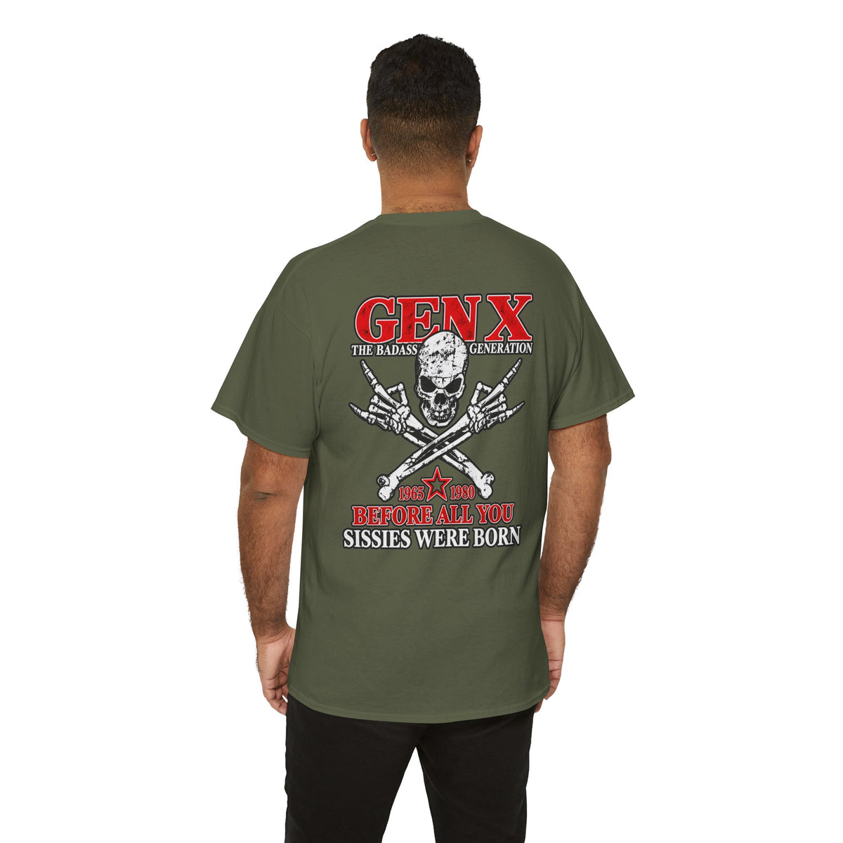 Gen X T‑Shirt — "The Badass Generation" Skull & Crossbones Retro Tee