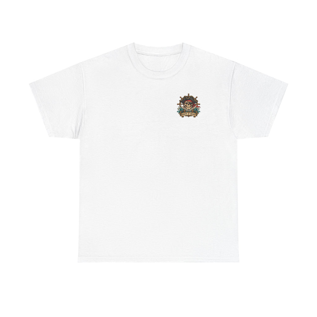 Pirate Skull Tee — "I Was a Pirate" Nautical Skull, Water • Alcohol • Booty • Boats Graphic T‑Shirt