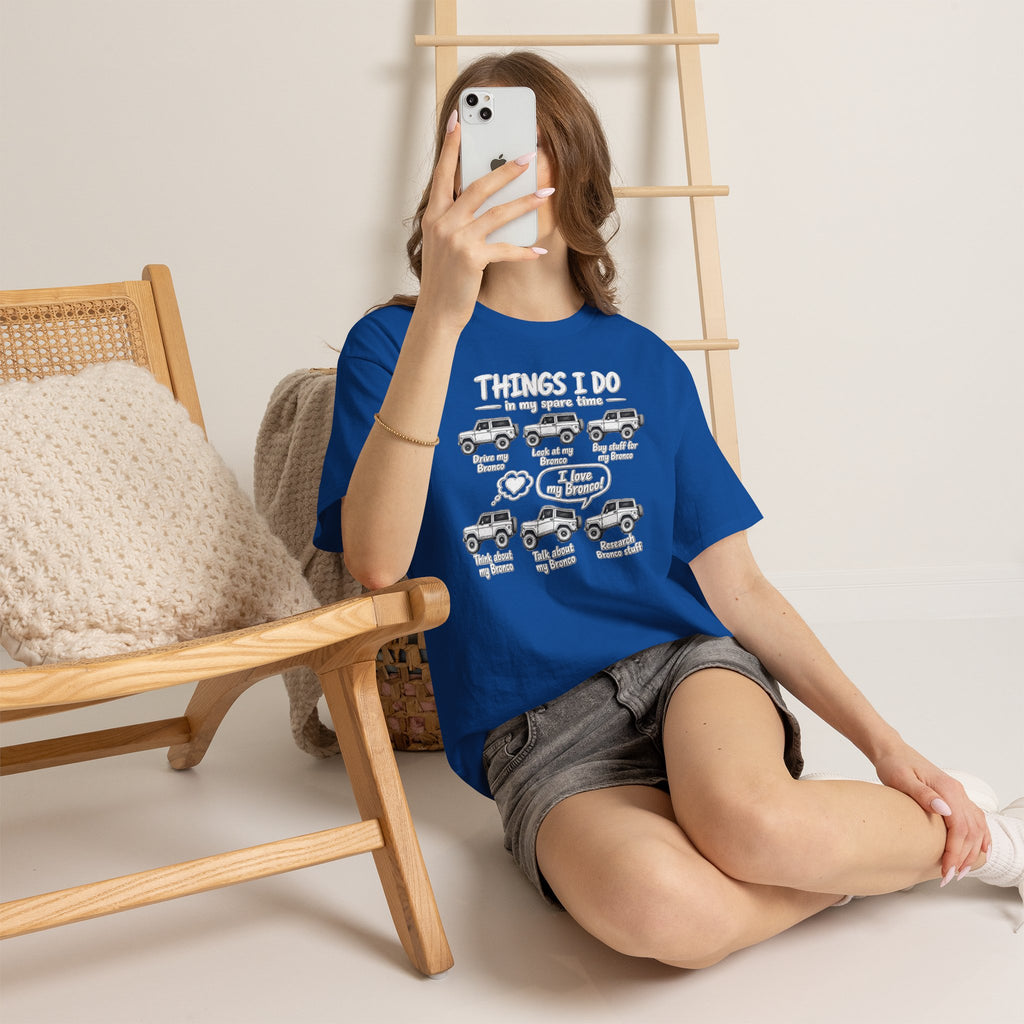 T‑Shirt — "Things I Do in My Spare Time" Jeep Lover Graphic Tee