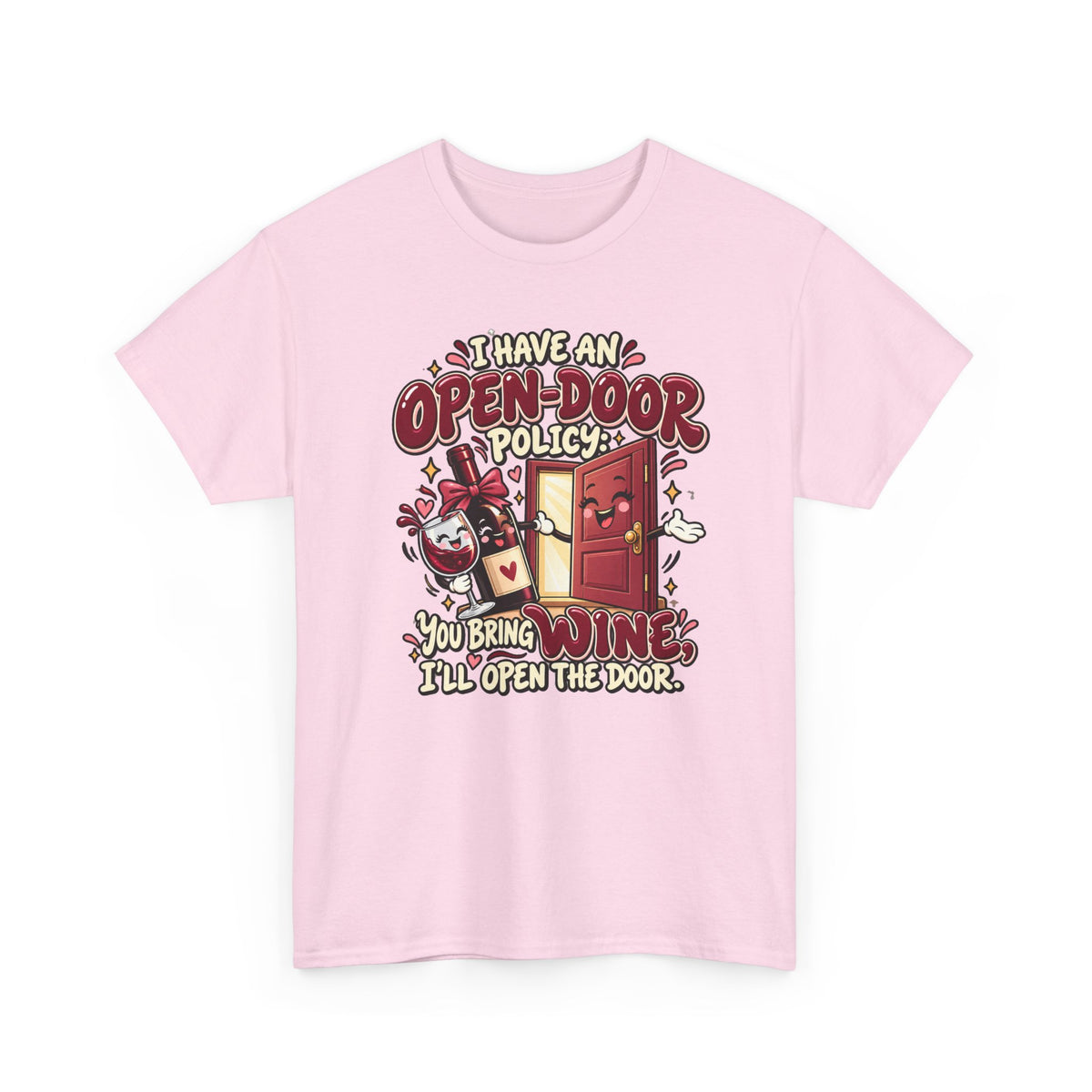 Open-Door Policy Wine Lover T-Shirt