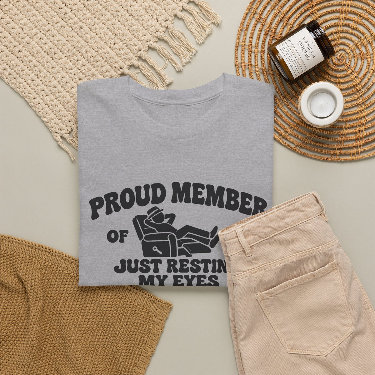Resting My Eyes Club T-Shirt — "Proud Member of the Just Resting My Eyes Club" Graphic Tee