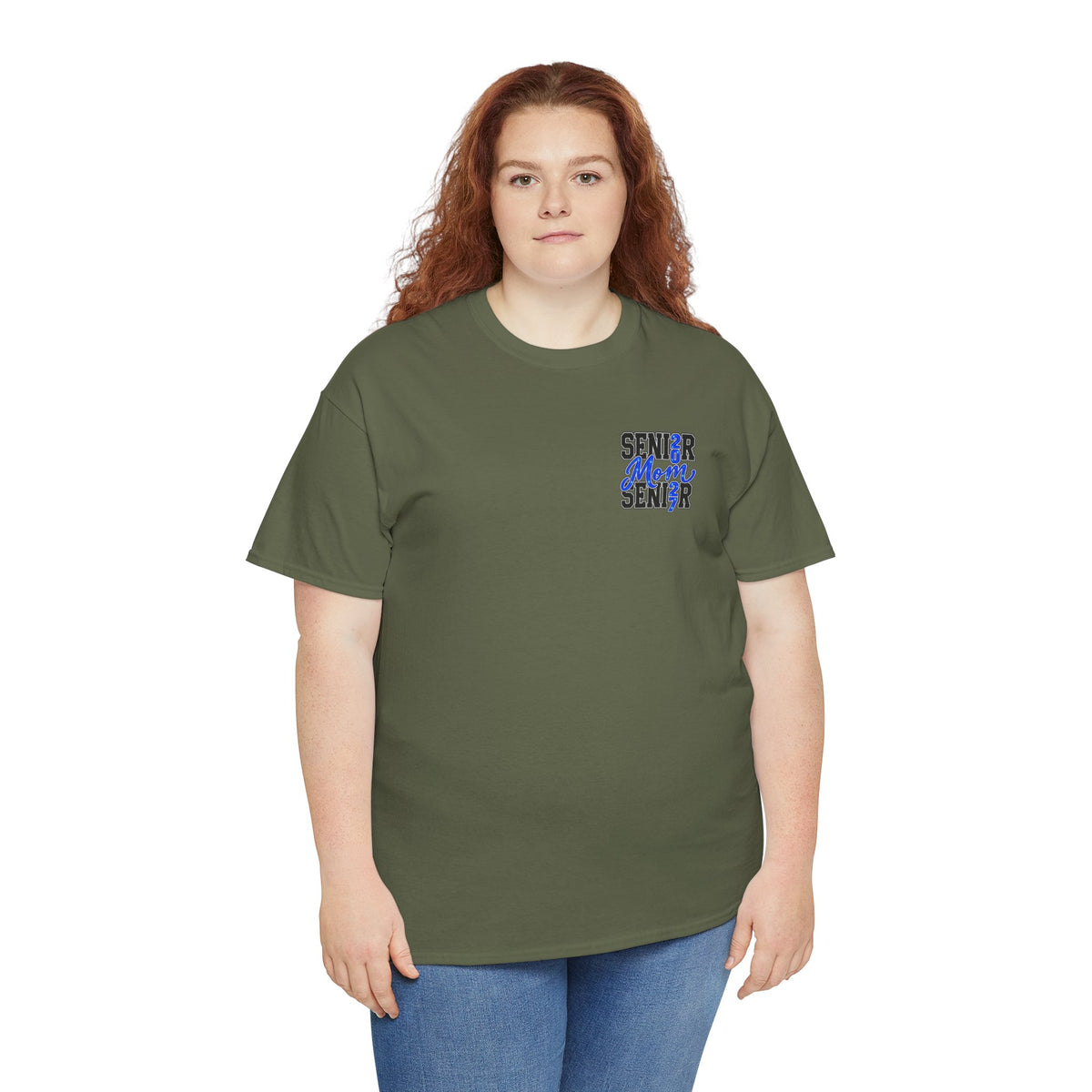 Senior Mom 2027 T-Shirt — Back Print Proud Senior Parent Tee