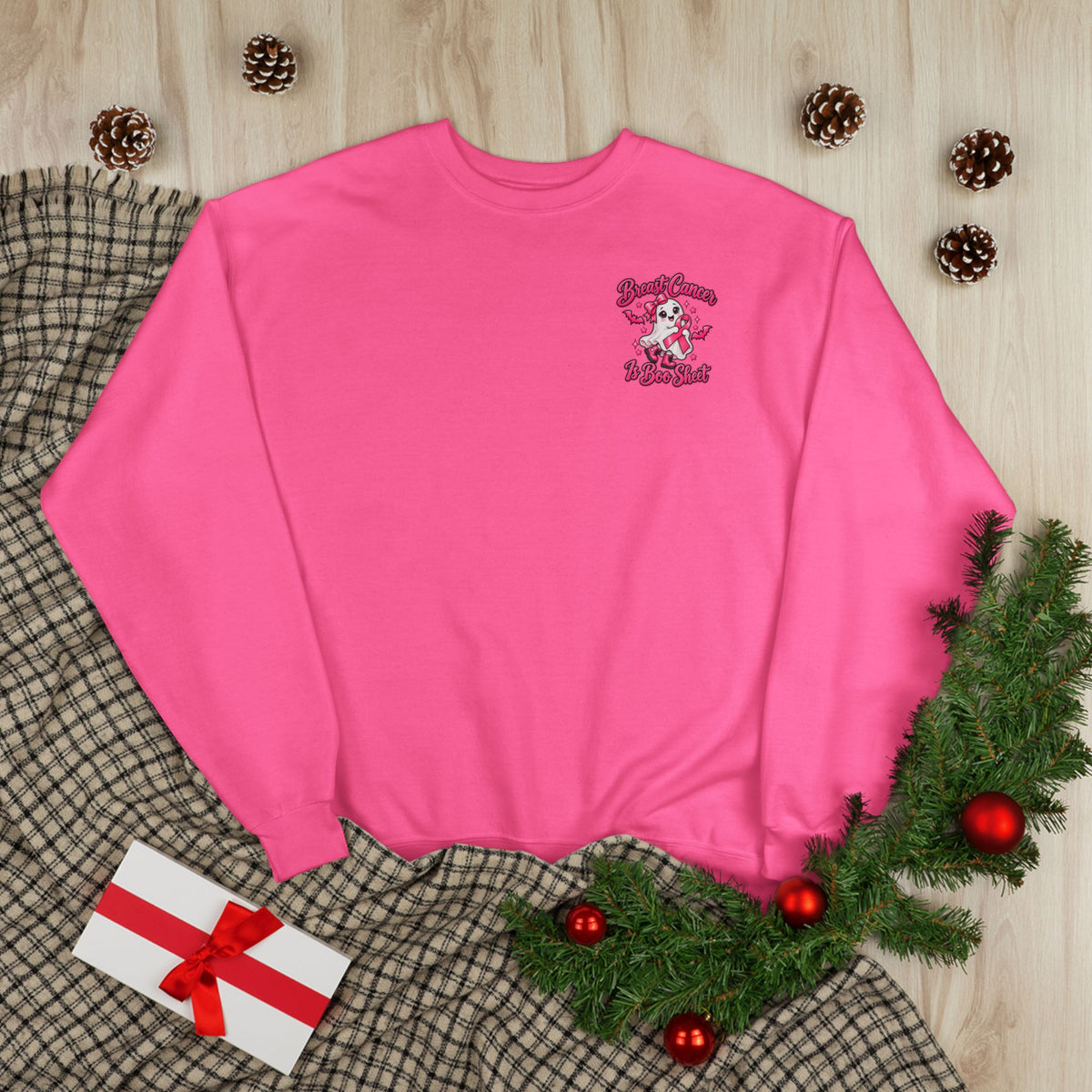 Breast Cancer Awareness Crewneck Sweatshirt – "In October We Wear Pink"