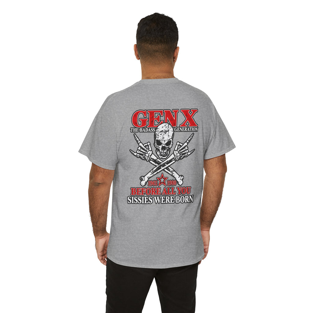 Gen X T‑Shirt — "The Badass Generation" Skull & Crossbones Retro Tee