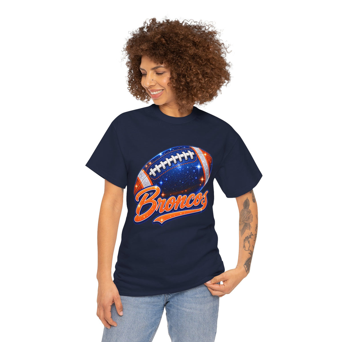 Broncos Football T-Shirt — Galaxy Football Graphic Tee