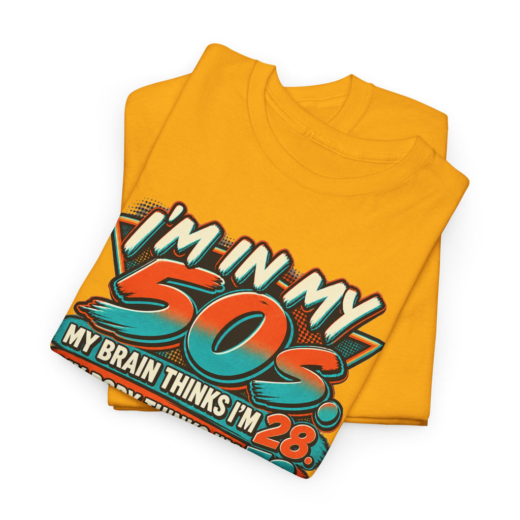 Retro 50s Birthday T‑Shirt — "I'm in My 50s" 80s Playlist Cassette Tee