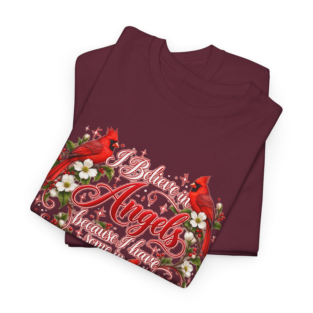 Angels from Heaven Cardinal Christmas T-Shirt