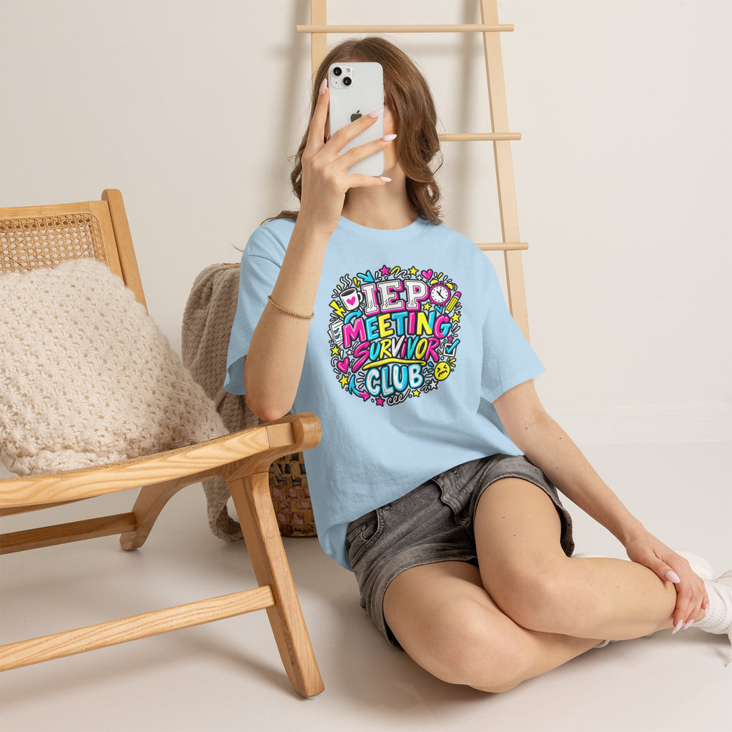 Video Meeting Survivor Club T-Shirt — Funny Remote Work Tee