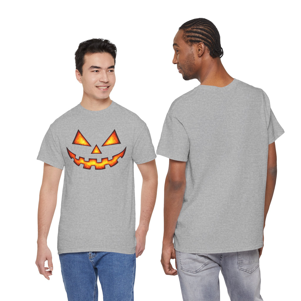 Jack-O'-Lantern Pumpkin Scary Face T-Shirt — Halloween Horror Costume Tee