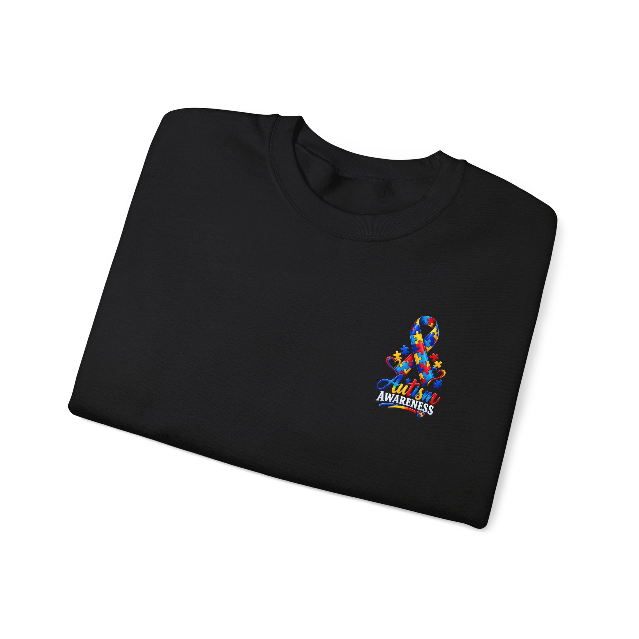 Autism Awareness Ribbon Crewneck Sweatshirt