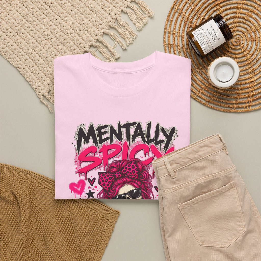 Mentally Spicy Skeleton Graphic T-Shirt