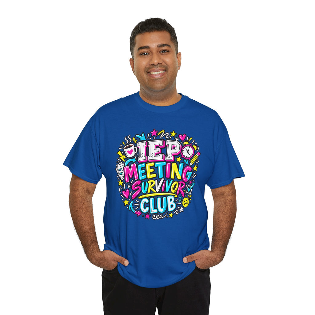 Video Meeting Survivor Club T-Shirt — Funny Remote Work Tee