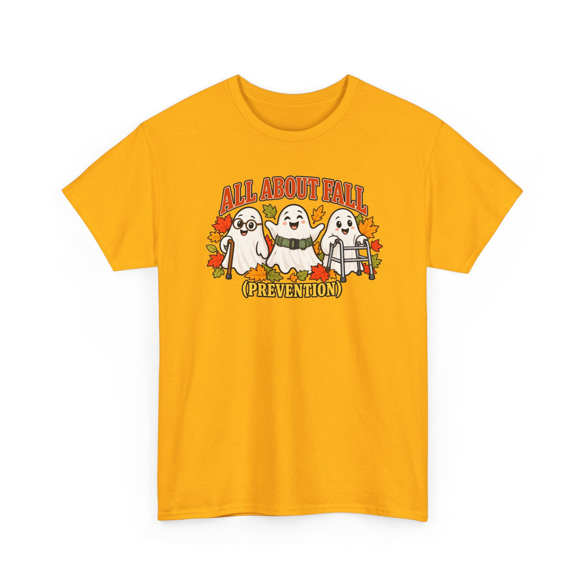 All About Fall (Prevention) Ghost Tee — Cute Halloween Autumn T-Shirt