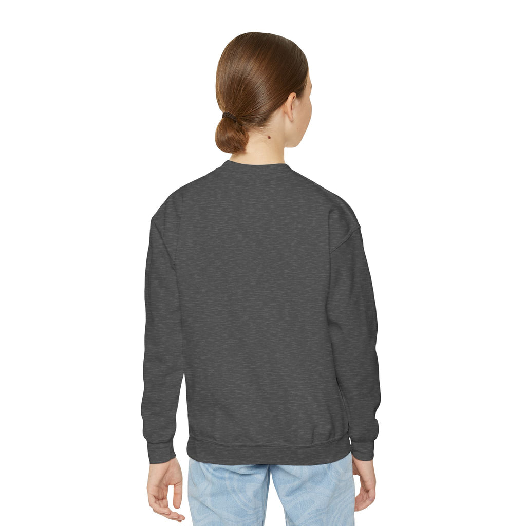 Youth Crewneck Sweatshirt — Cute Smiley "Stay Sweet" Graphic, Kids Cozy Pullover