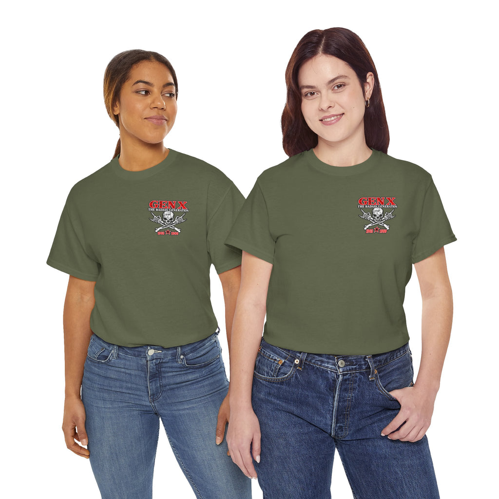 Gen X T‑Shirt — "The Badass Generation" Skull & Crossbones Retro Tee