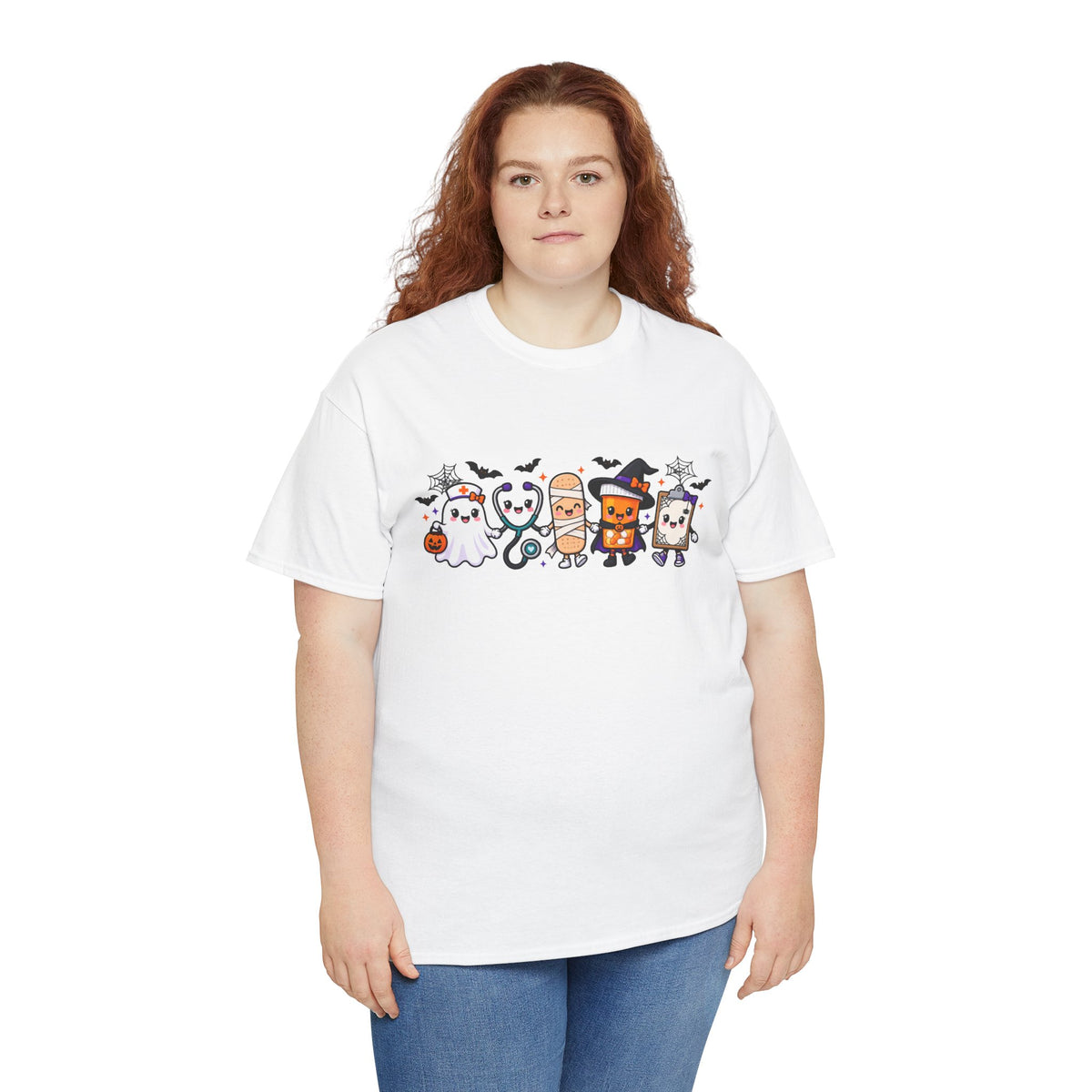Halloween Candy Characters Tee — Cute Trick-or-Treat Ghosts & Candy Corn Shirt