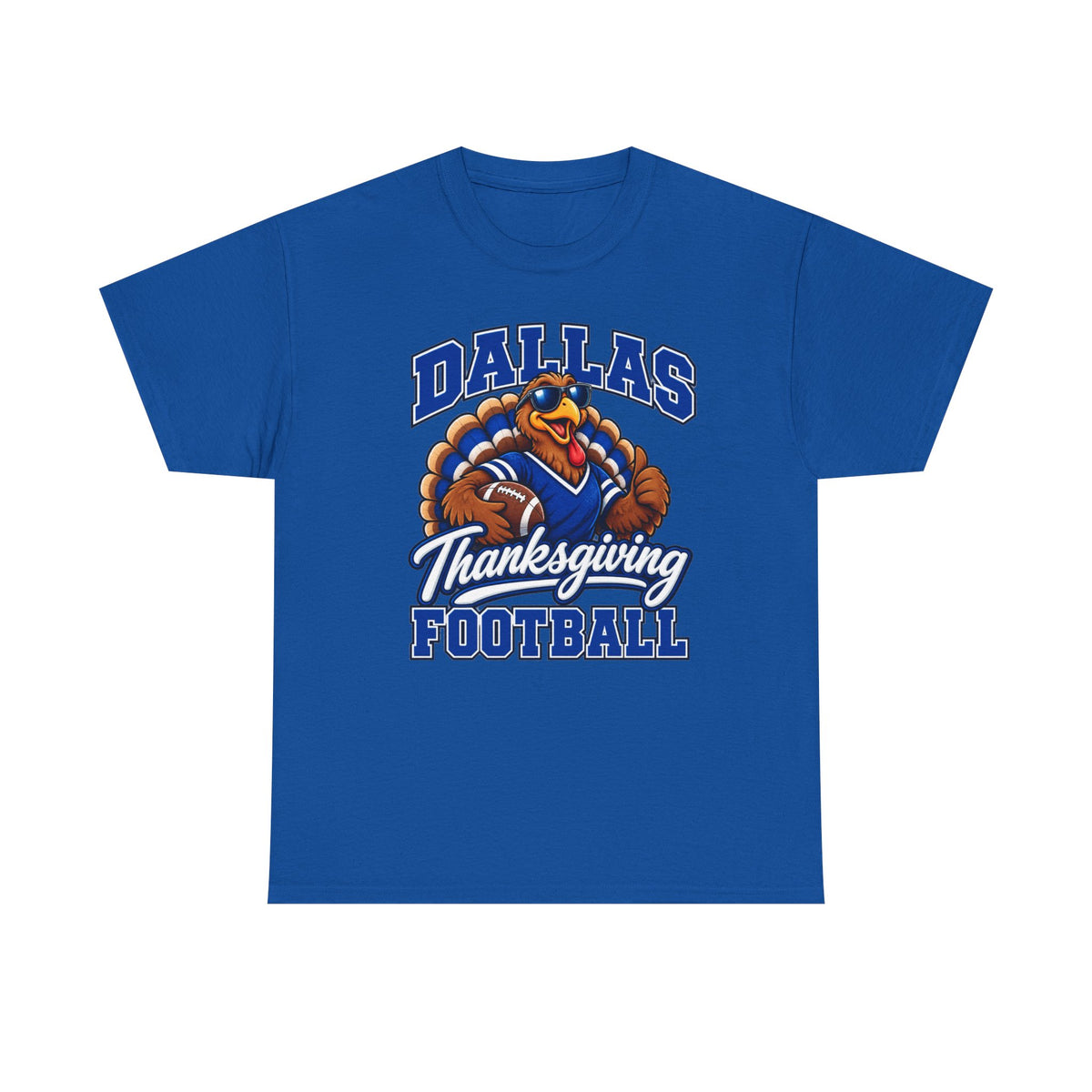 Dallas Thanksgiving Football T-Shirt — Turkey Mascot Game Day Tee