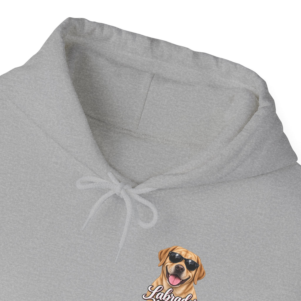 Labrador Mama Hoodie — Dog Mom Sweatshirt with Cute Sunglasses Lab Design