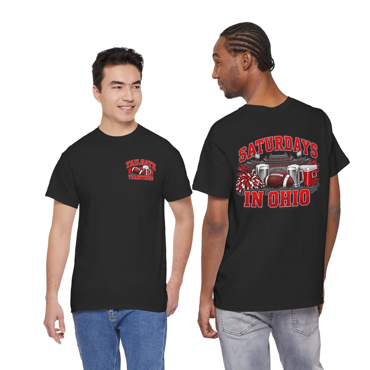 T-Shirt — Saturdays in Ohio Football & Tailgate Tee