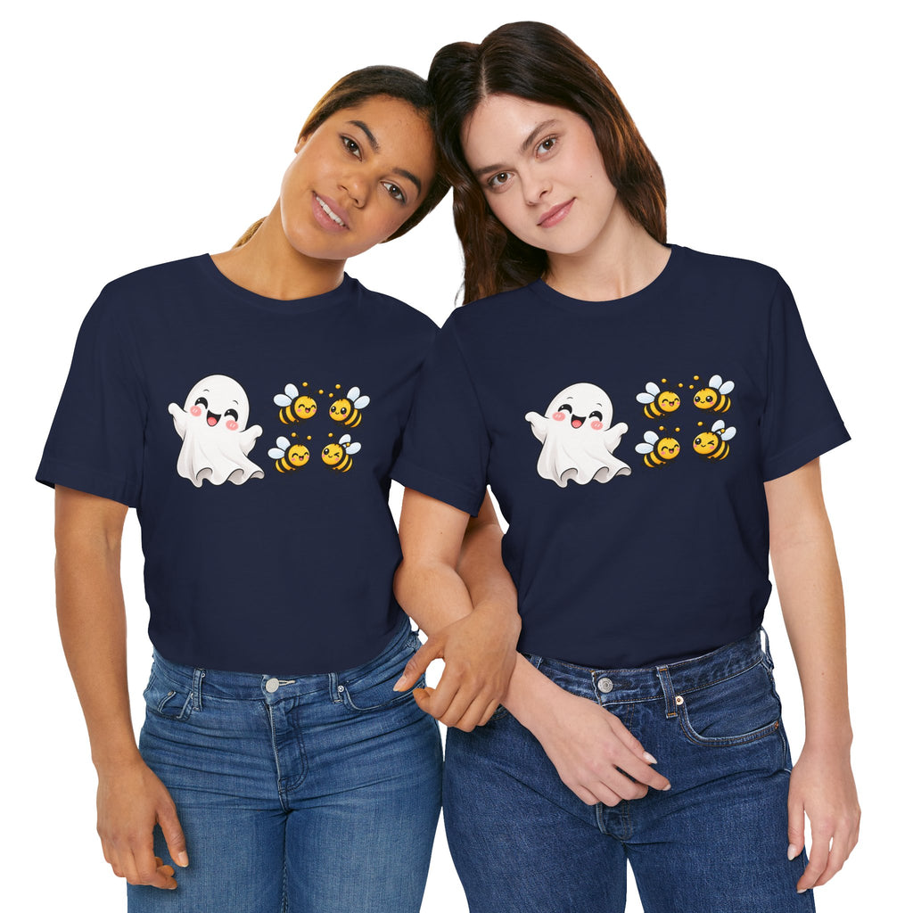 Boo & Bees Halloween Tee – Cute Ghost & Bee Shirt | Spooky Season Must-Have