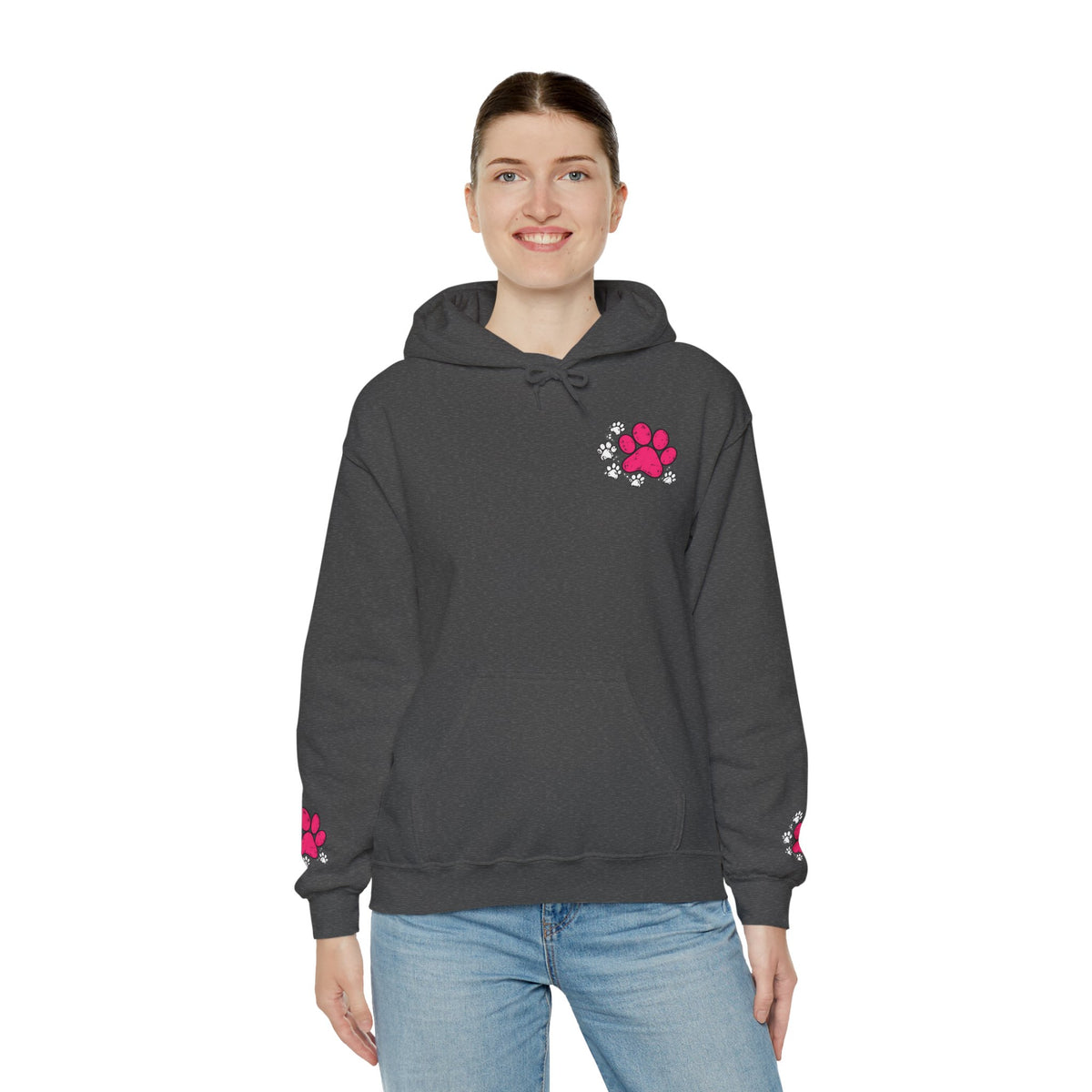 My Shadow Has Four Legs and a Tail Paw Print Hoodie