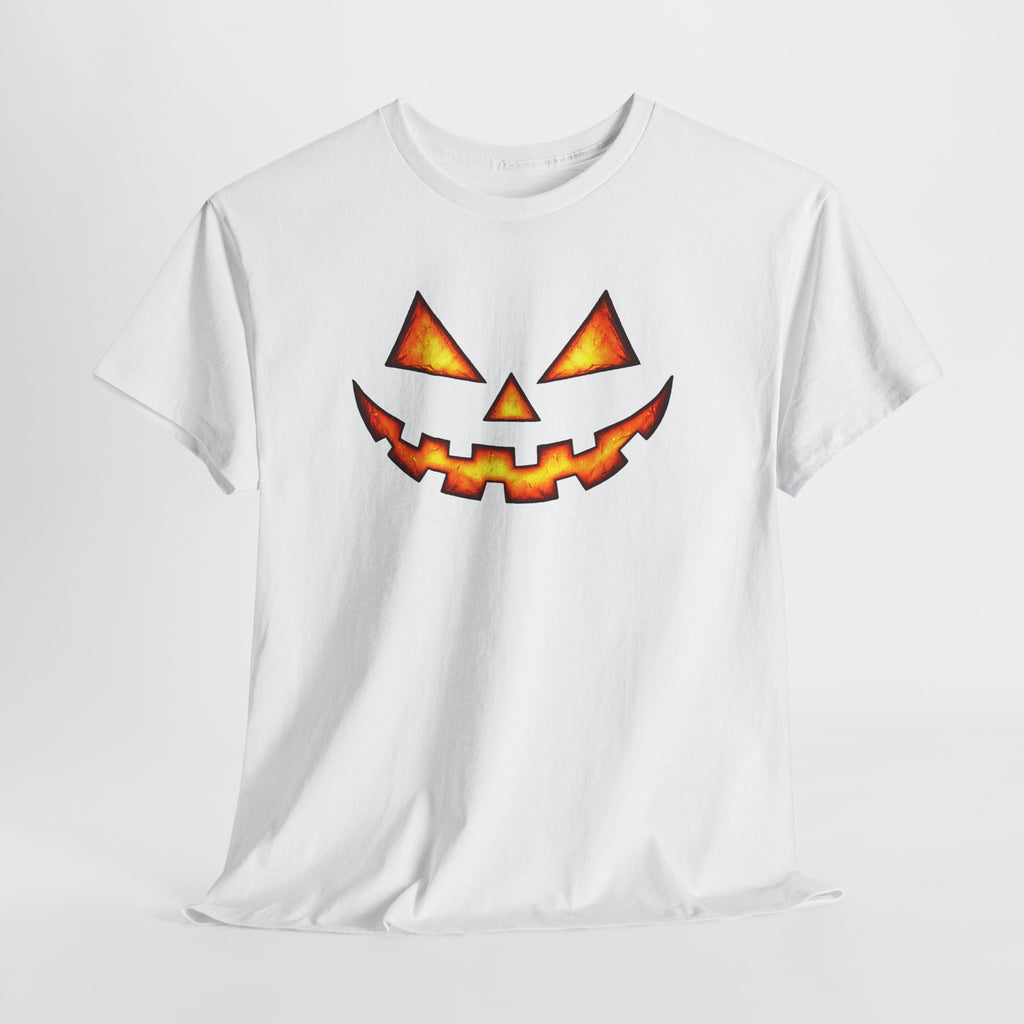 Jack-O'-Lantern Pumpkin Scary Face T-Shirt — Halloween Horror Costume Tee
