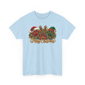 Merry Christmas Paw Prints Holiday Graphic Tee