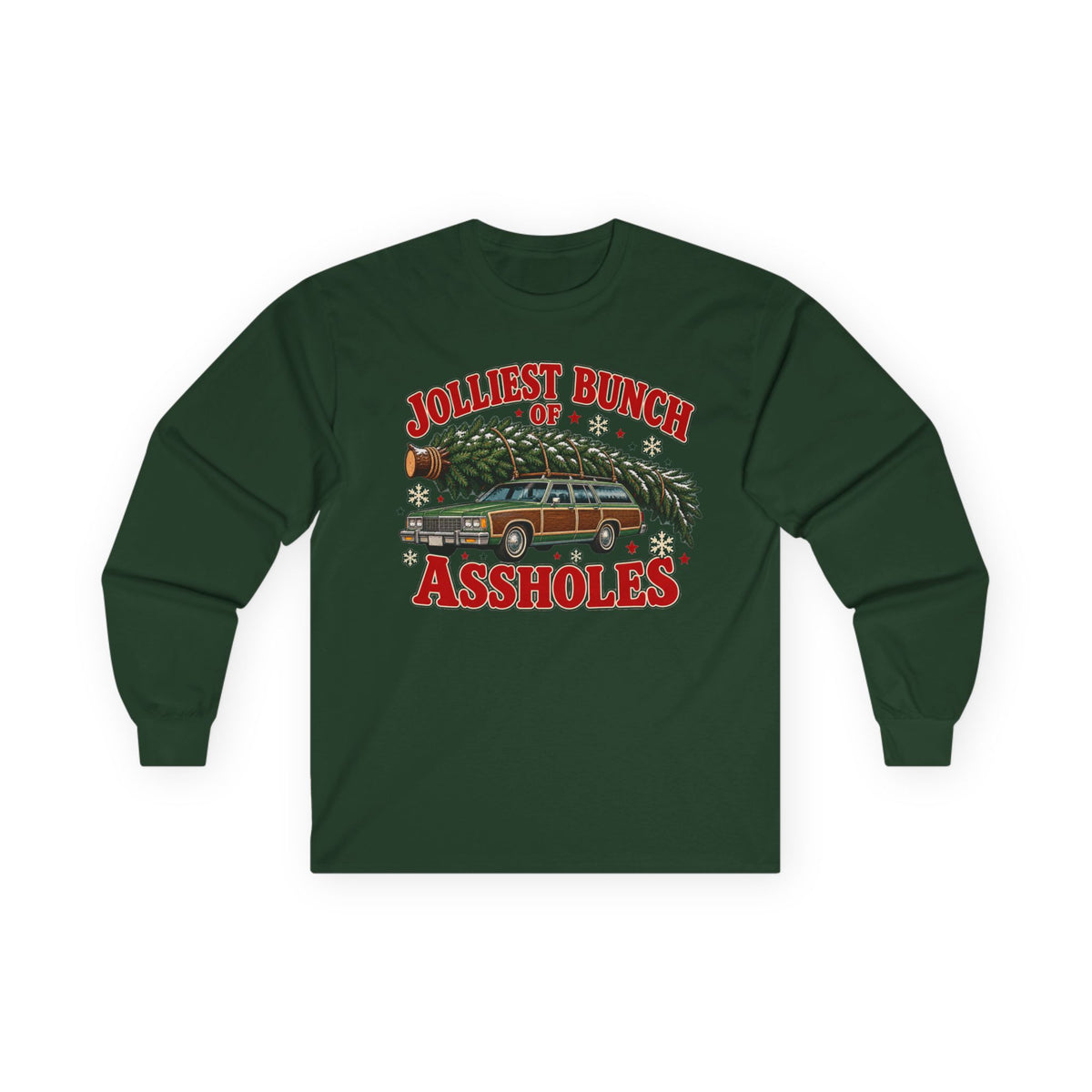 Jolliest Bunch of Assholes Christmas Long Sleeve Tee