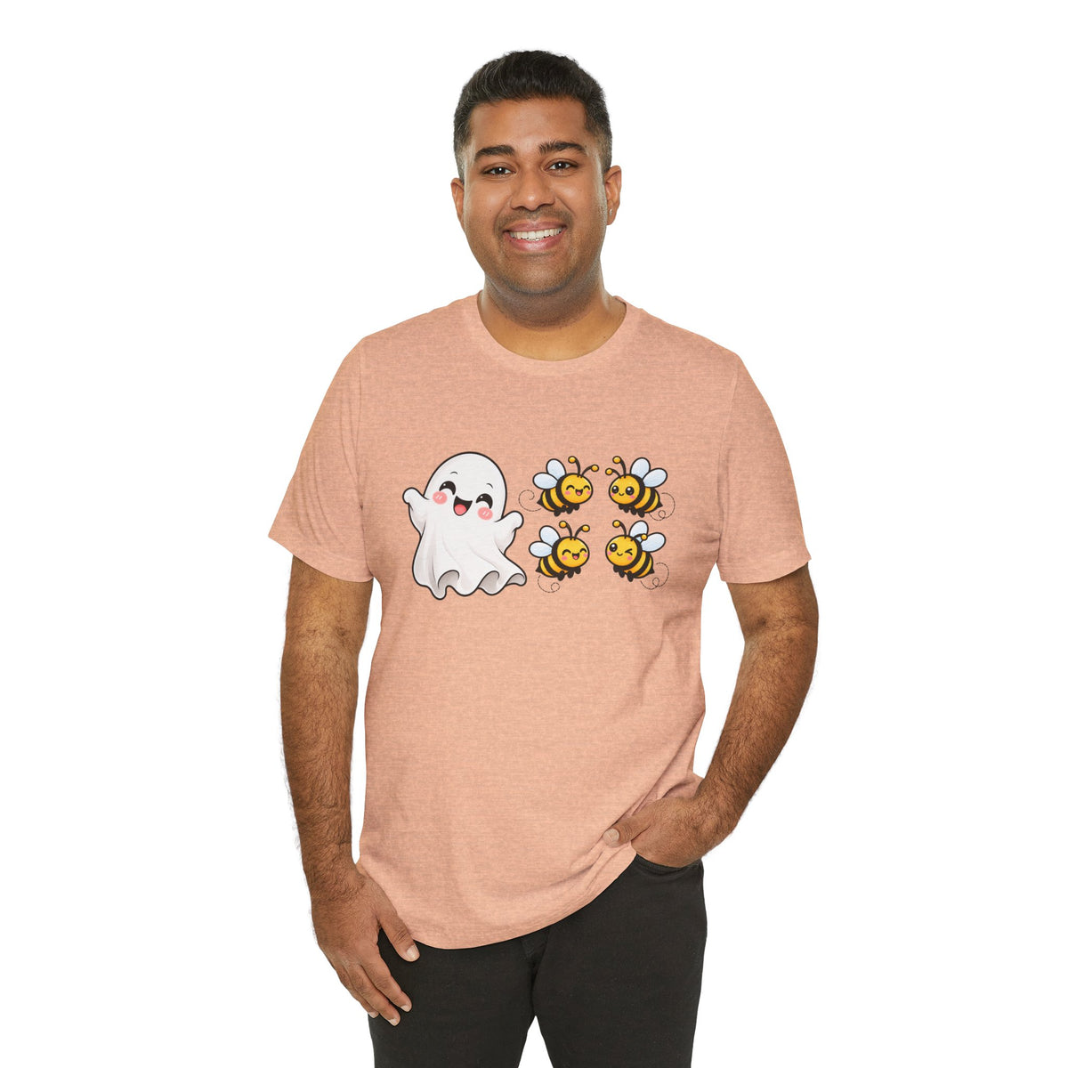 Boo & Bees Halloween Tee – Cute Ghost & Bee Shirt | Spooky Season Must-Have