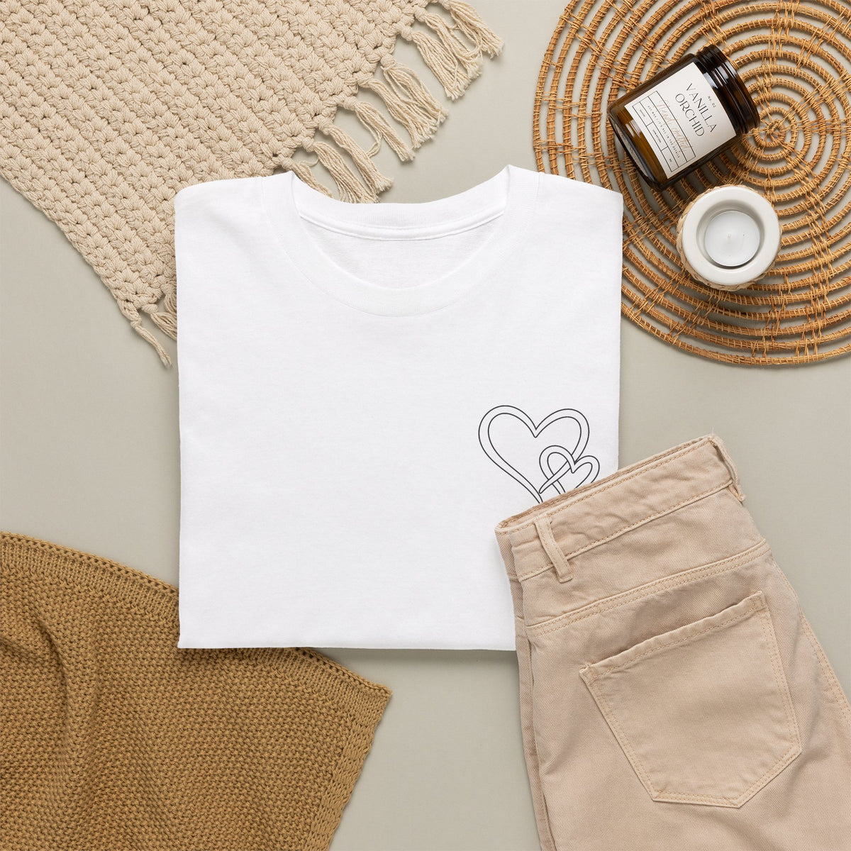 Inspirational Heart T-Shirt – "To the Person Behind Me: You Are Amazing, Beautiful and Enough" Motivational Tee
