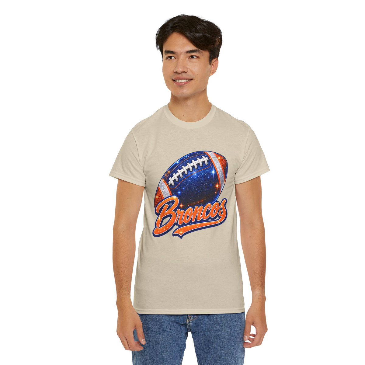 Broncos Football T-Shirt — Galaxy Football Graphic Tee