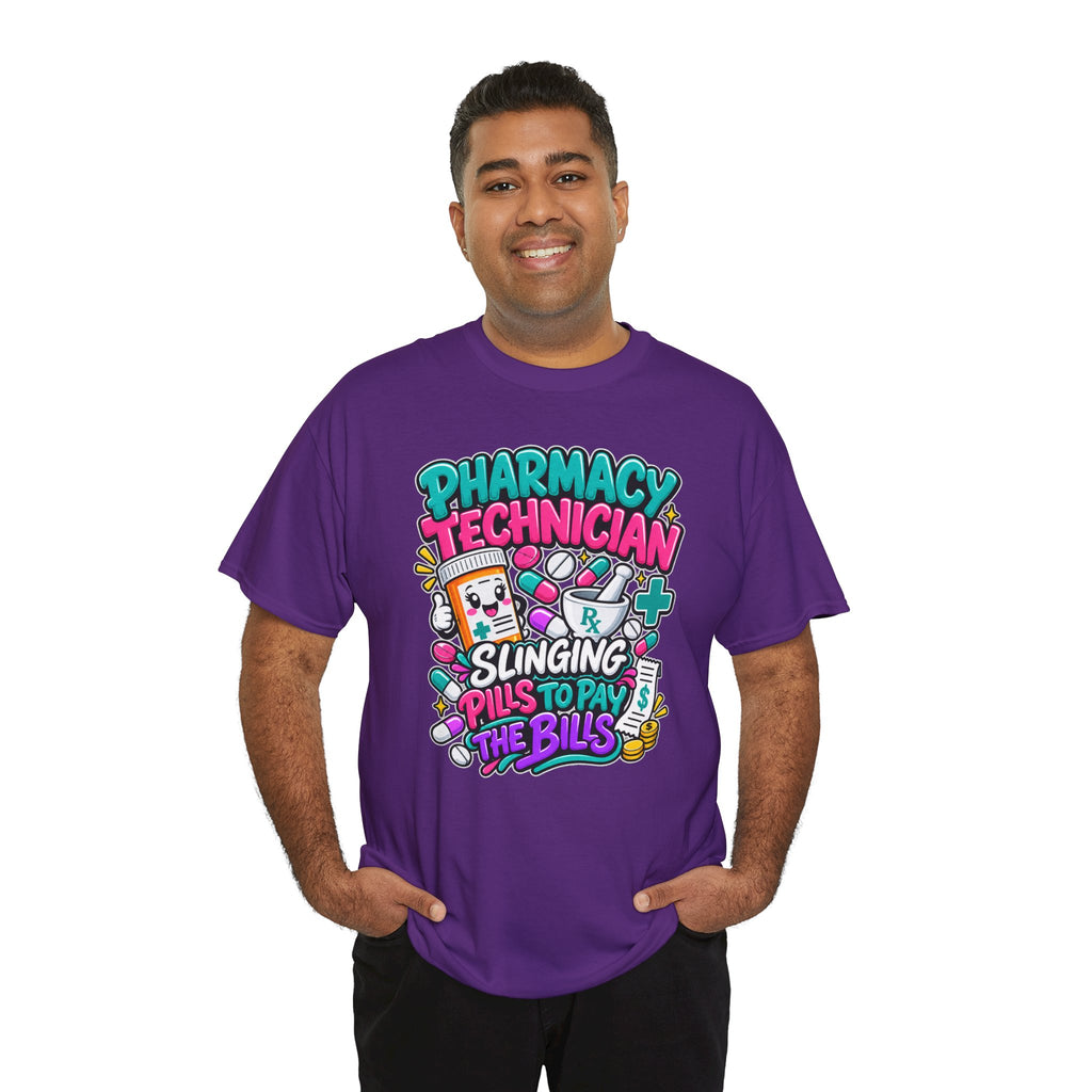 Pharmacy Technician T‑Shirt — "Slinging Pills to Pay the Bills" Graphic Tee