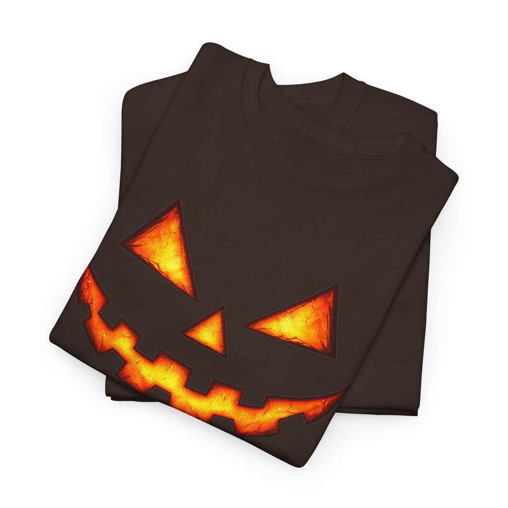 Jack-O'-Lantern Pumpkin Scary Face T-Shirt — Halloween Horror Costume Tee