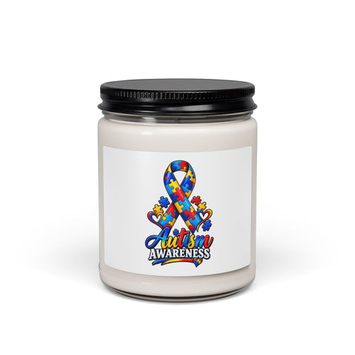 9oz Scented Soy Candle — Clean Cotton Aroma | Minimal Label Jar