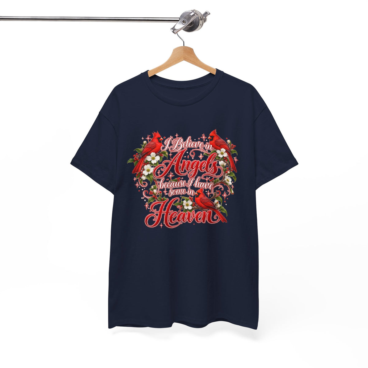 Angels from Heaven Cardinal Christmas T-Shirt